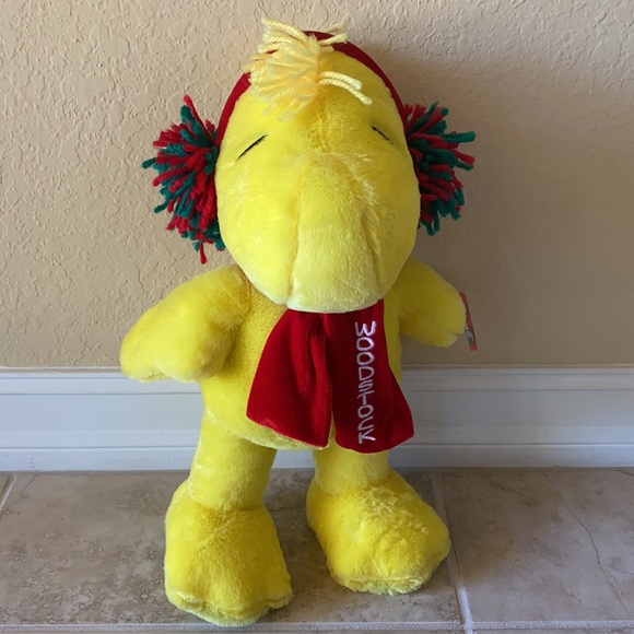 Peanuts Woodstock plush holiday greeter NWT - Picture 2 of 3